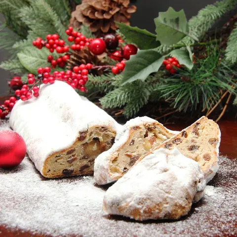 Marzipan Stollen Christmas Bread