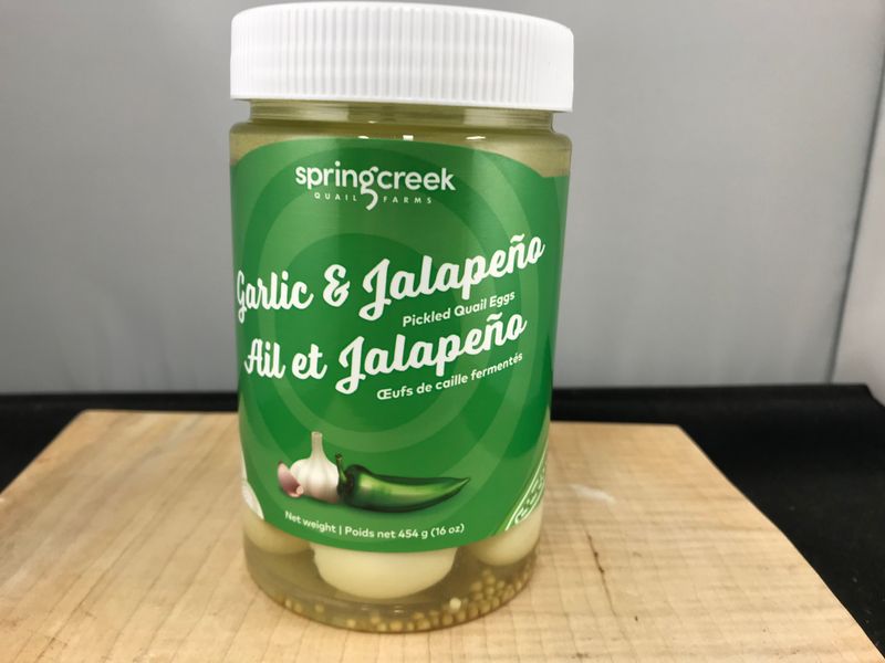 Pickled Quail Eggs - Garlic & Jalapeño