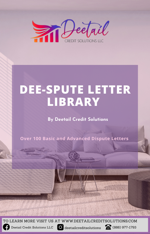Dee-Spute Letter Library (NO REFUNDS)