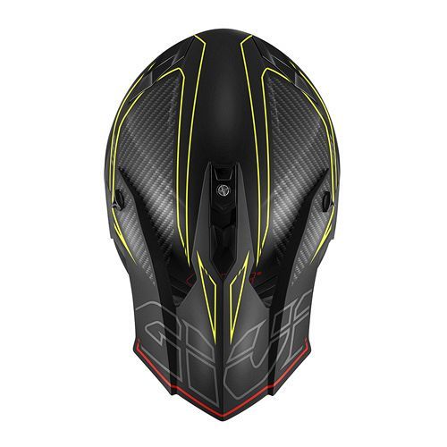 Givi H601 Full Face MX Helmet black/neon - Large only