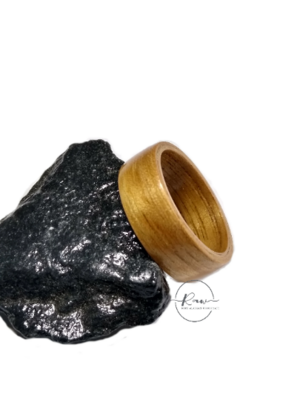 Aged Oak Bent Wood Ring