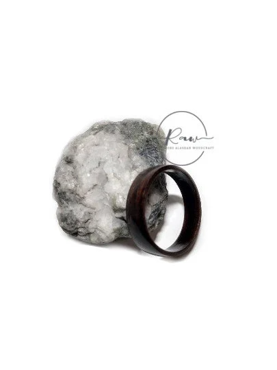 Wenge Bent Wood Ring