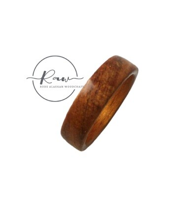 Koa Bent Wood Ring