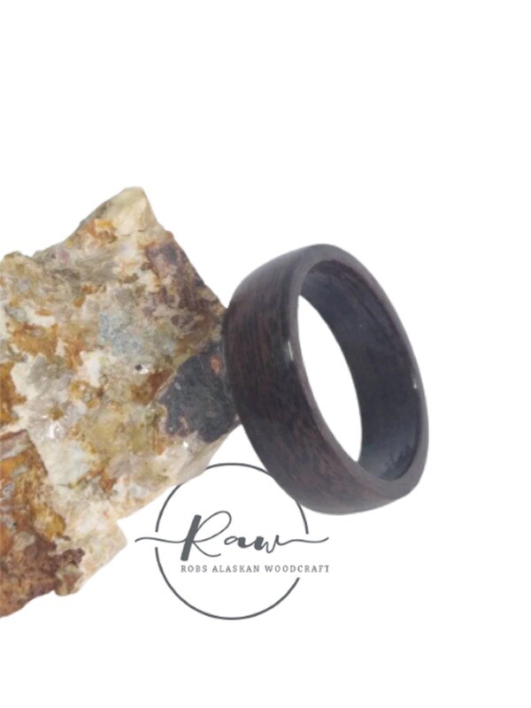 Australian Walnut Bent Wood Ring