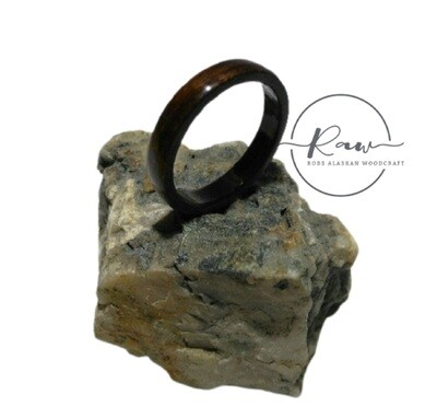 Rosewood Bent Wood Ring