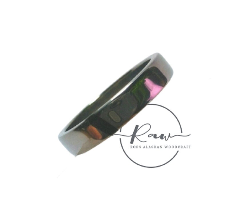 Titanium and Ebony Ring