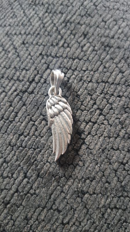 Sterling Silver Broken Wing Pendant