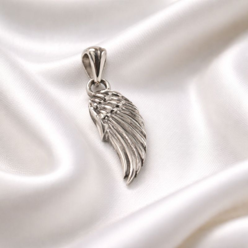 Sterling Silver Broken Wing Pendant