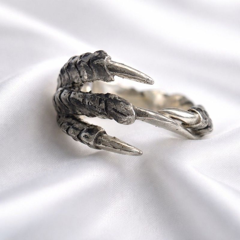 Raptor Claw Sterling Silver Ring