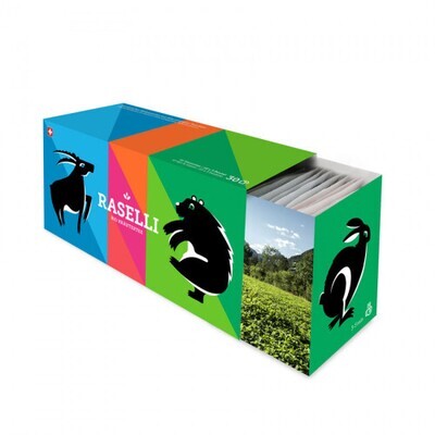 Boîte de thé de Raselli Erboristeria Biologica