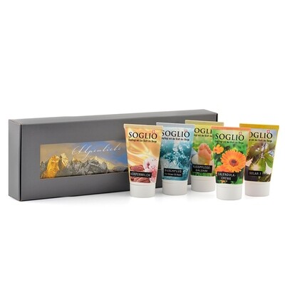 Coffret cadeau « Soglio Alpine Love », soigne avec la puissance des montagnes.