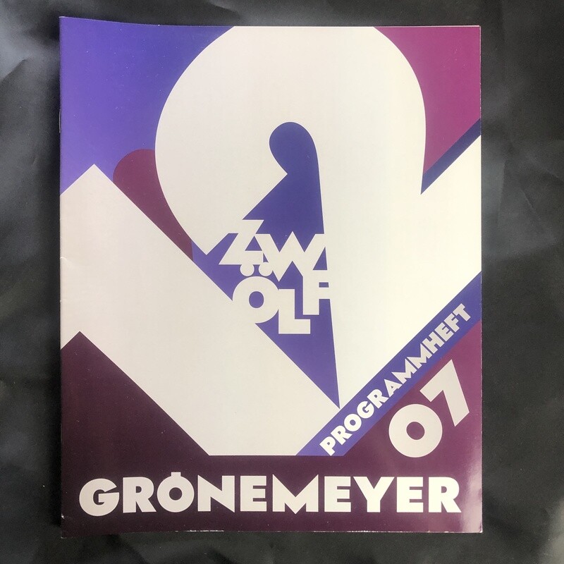 Herbert Grönemeyer - Zwölf - 2007 - Programmheft / Tour Book