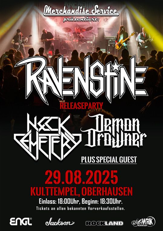 Ticket: Ravenstine + Guests Live im Kulttempel 29,08,2025