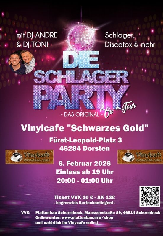 Tickets: Die Schlager Party Das Original On Tour - 06.02.2026