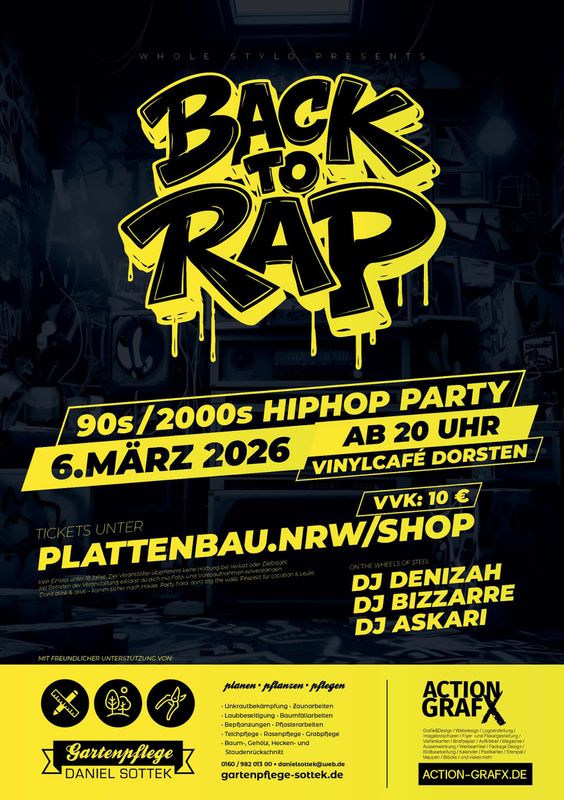 Tickets: Back to Rap - 90's &amp; 2000's HipHop Party - 06.03.2026
