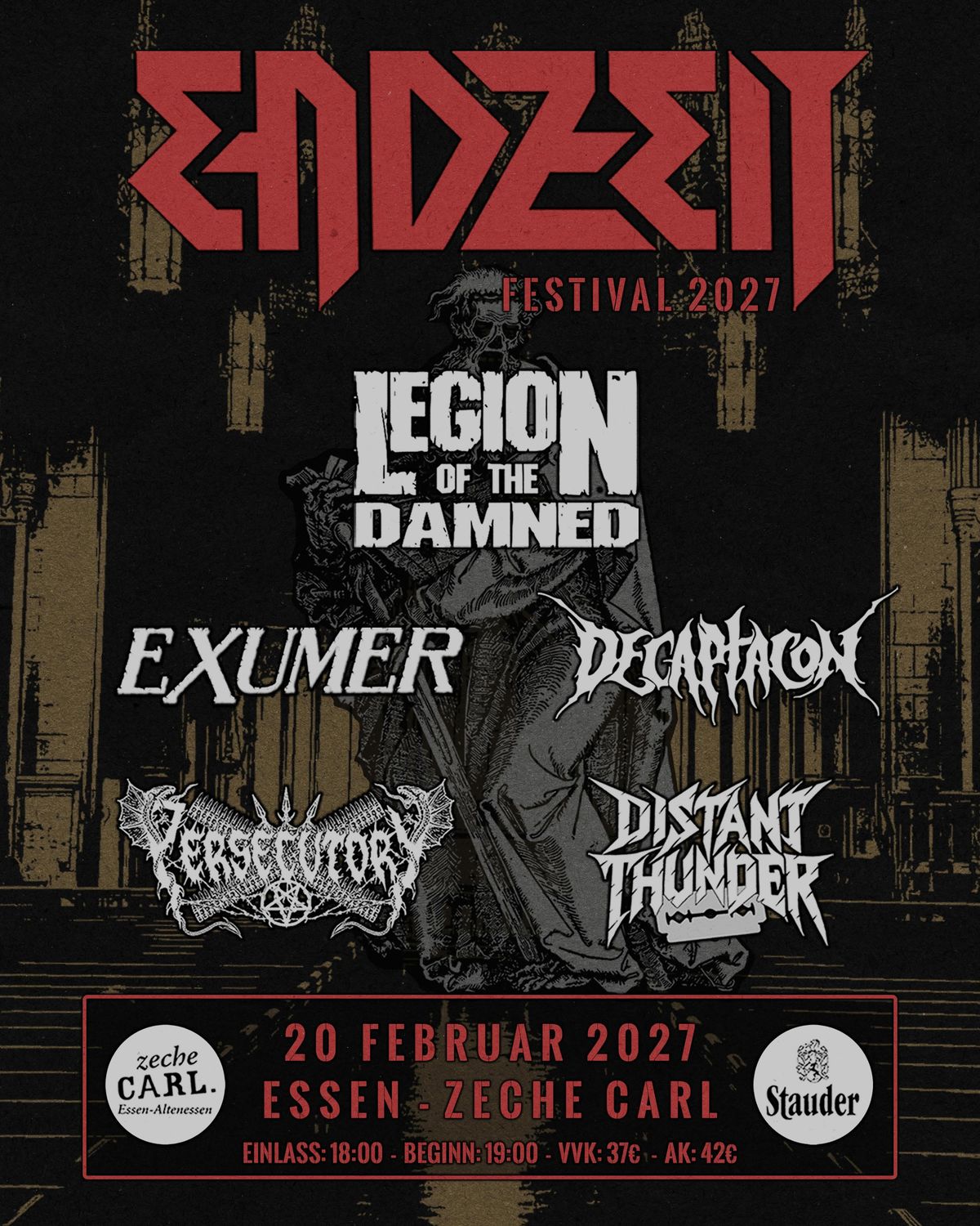 Tickets: Endzeit Festival 20.2.2027 Essen Zeche Carl