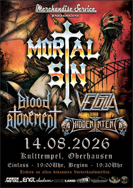Ticket:Mortal Sin 14.08-26 Live in Oberhausen