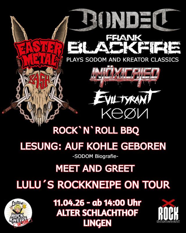 Tickets:Easter Metal Bash Vol.2 11.04.26 Alter Schlachthof Lingen
