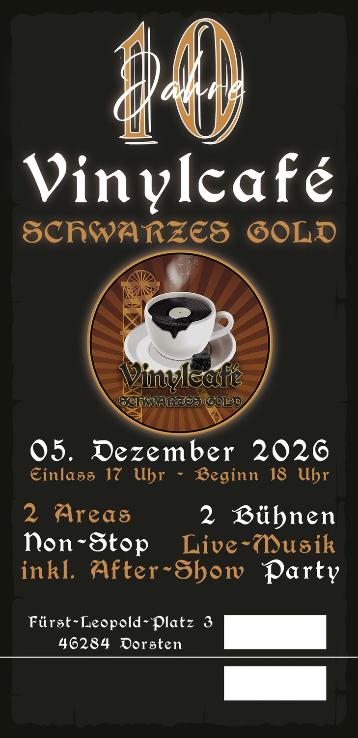 Tickets: 10 Jahre Vinylcafe Jubiläum - 05.12.2026