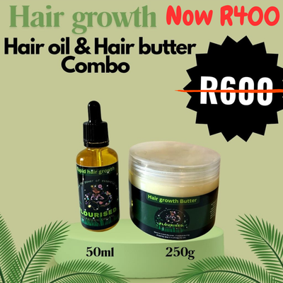 COMBO   1x Hair growth oil &amp;  1x Hair growth butter