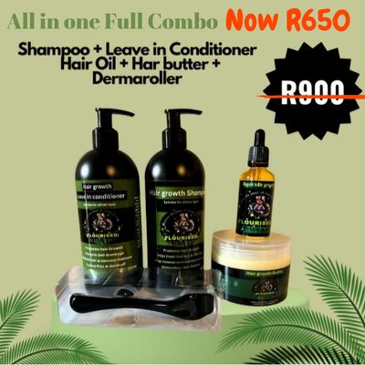 SMALL 5pcs "All in one " full hair growth Combo