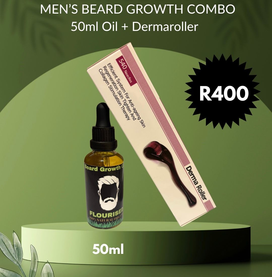 2 in 1 Men’s Beard Growth COMBO