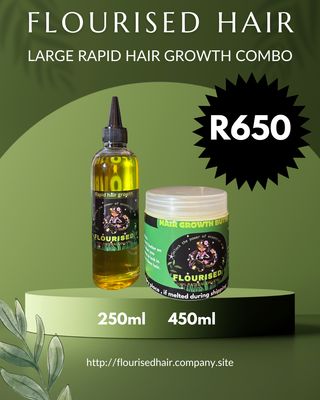 LARGE Combo 1xHair growth oil & 1x 450Hair growth Butter )