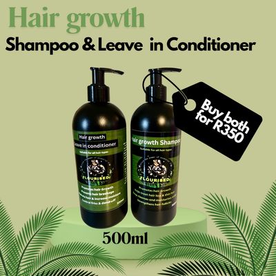 1x Hair growth Shampoo &amp; 1x Leave in Conditioner pack