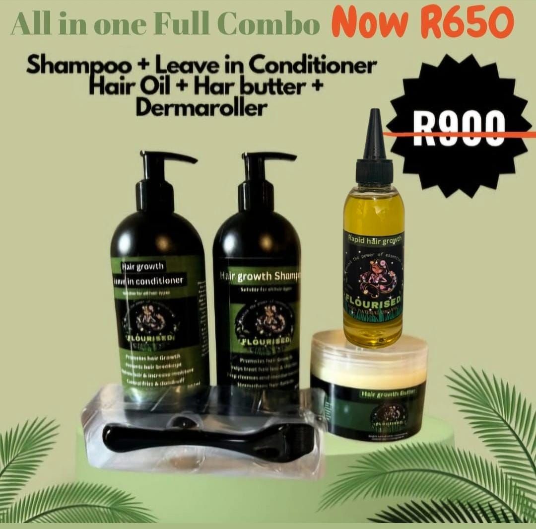 Medium 5pcs "All in one " full hair growth Combo