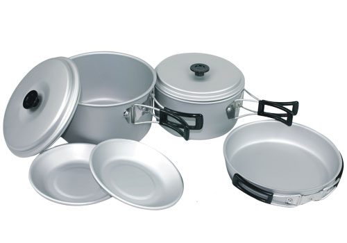 Marmita de aluminio anodizado p/2 personas - Waterdog