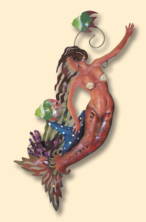 INCREDIBLE METAL WALL ART-MERMAID REEF INCREDIBLE METAL WALL ART-MERMAID REEF