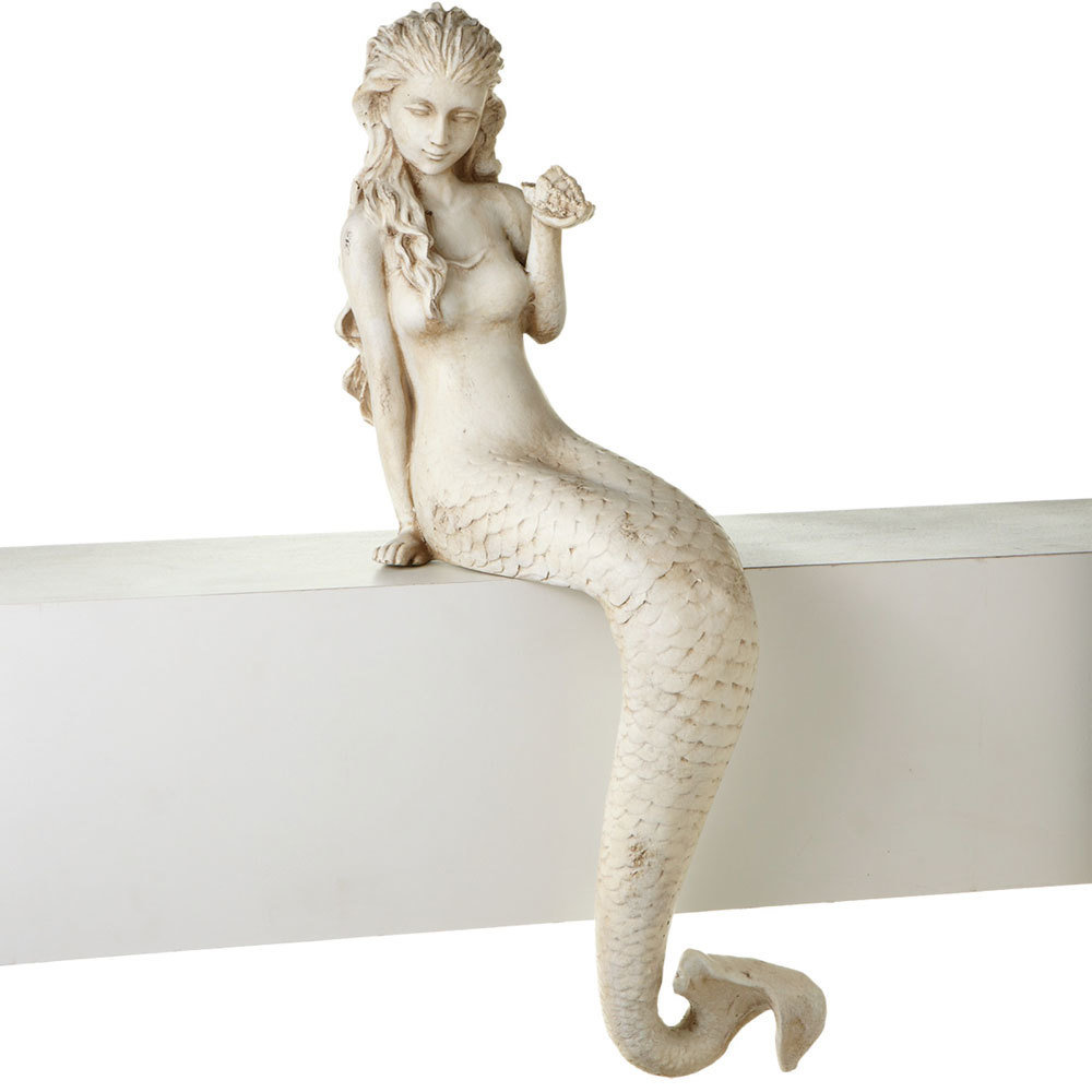 WHITEWASH MERMAID LEDGE SITTER WHITEWASH MERMAID LEDGE SITTER