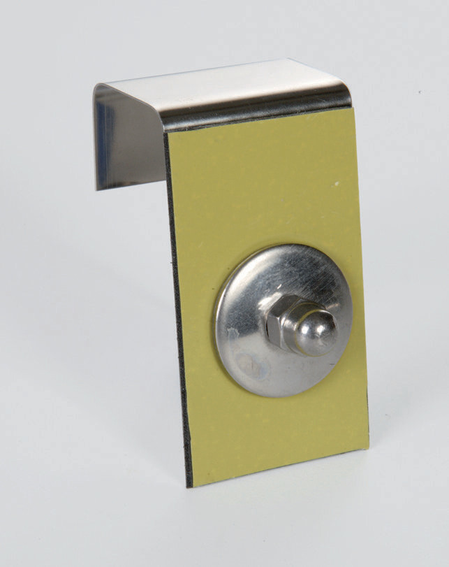 Coppia staffe in acciaio inox