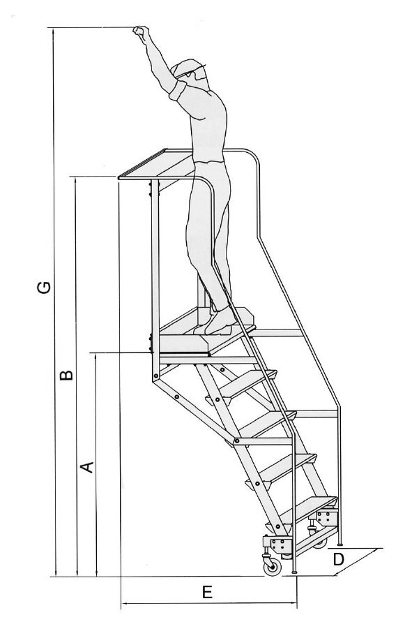Scala scorrevole laterale