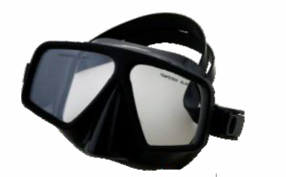 BLACK SILICONE GOGGLES - TRINITY-S