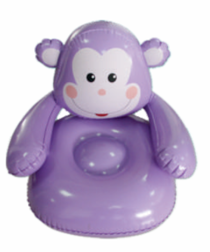 KIDDIES INFLATABLES, MODEL: LIL&#39; MONKEY INFLATABLE CHAIR.