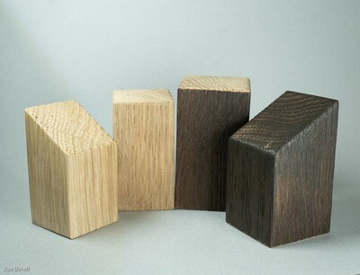 Miniature Wooden Display Plinths,  Bases, Natural Hardwood