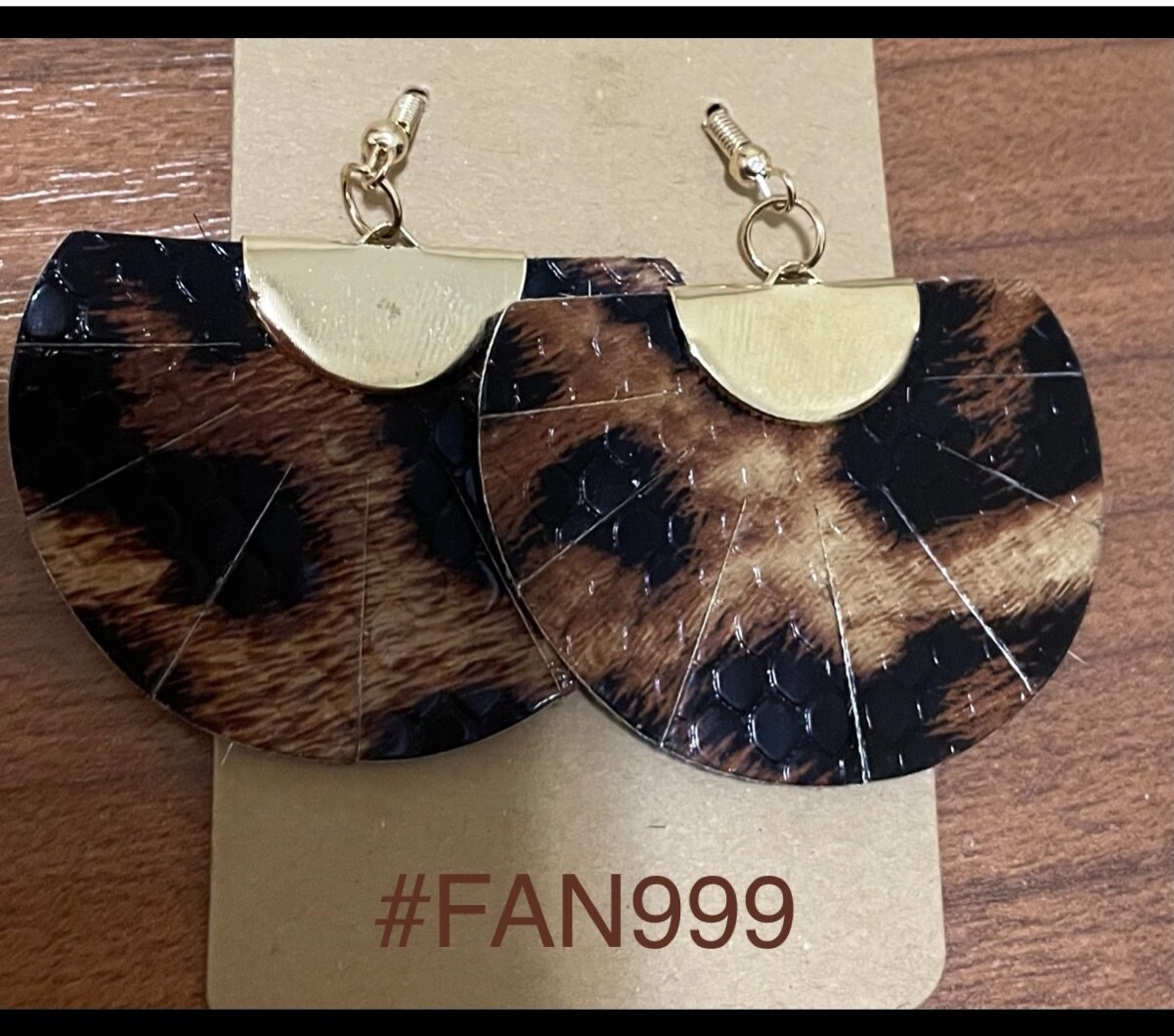 Gold Fan Earrings