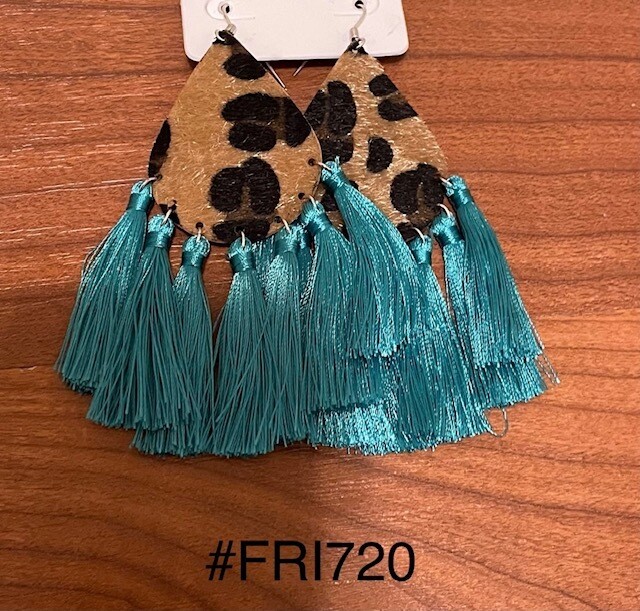 Turquoise Fringe Earrings