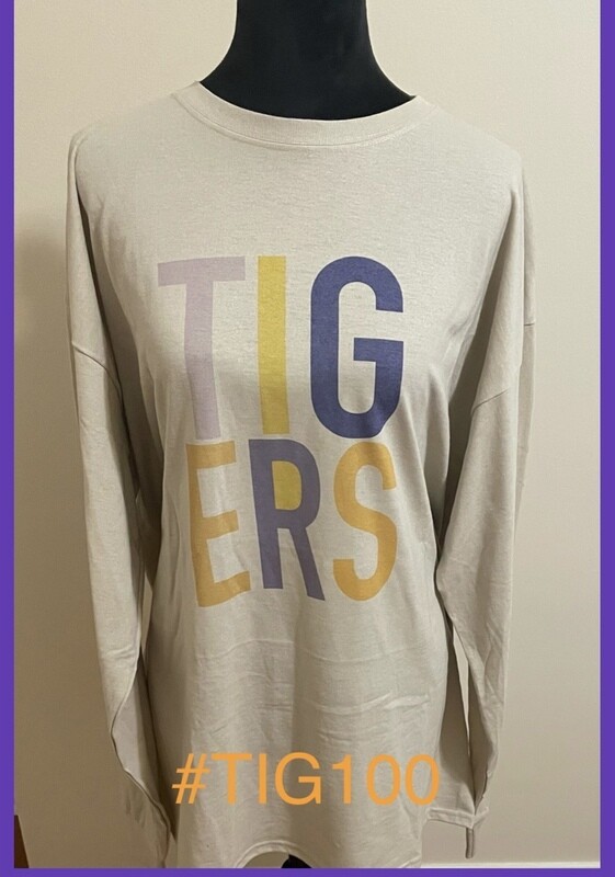 Tigers Colorblock Long Sleeve Tee