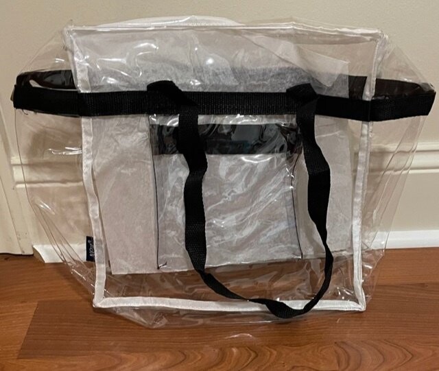 Large Clear Tote Bag-Stadium