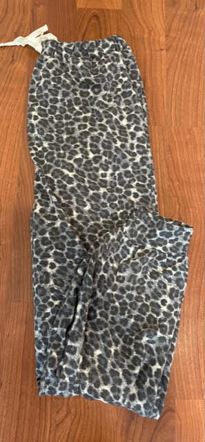 Gray Leopard Joggers