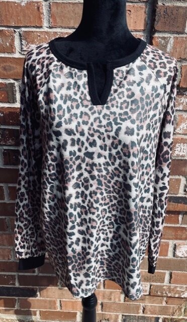 Cheetah Long Sleeve Top