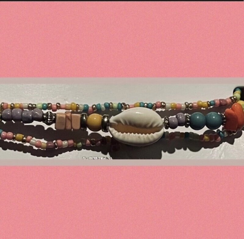 Multicolor Stretch Beaded Bracelet