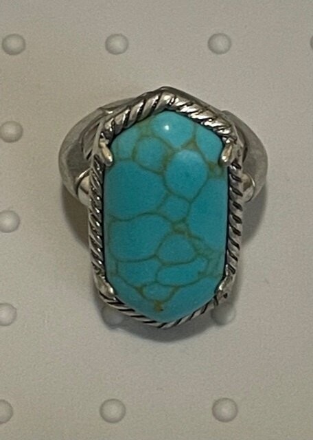 Large Turquoise Stretch Ring