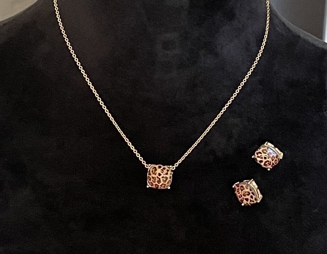 Gold Necklace and Earring Set