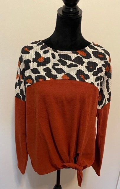 Bienville Rust Tie Top