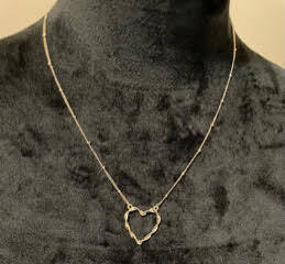 Goldtone Heart Necklace