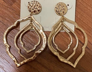 Goldtone Teardrop Earrings