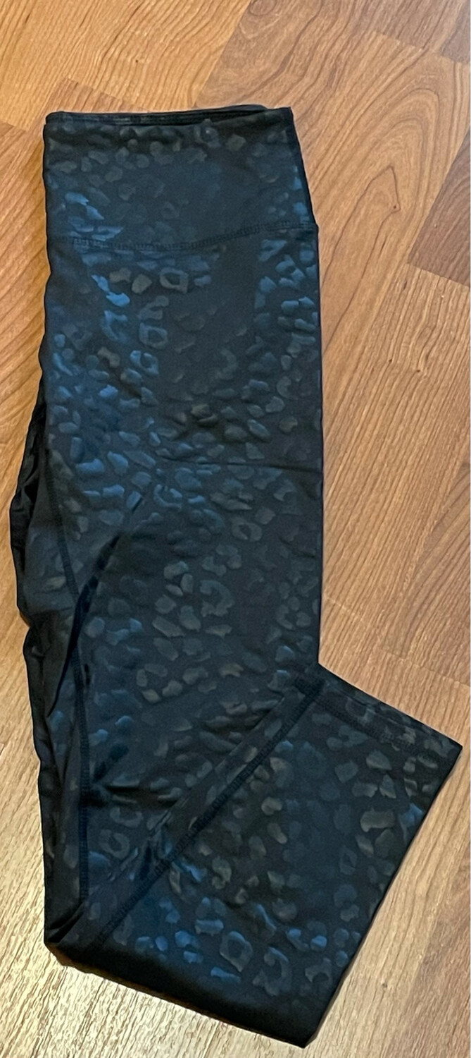 Black Snakeskin Leggings Size Large